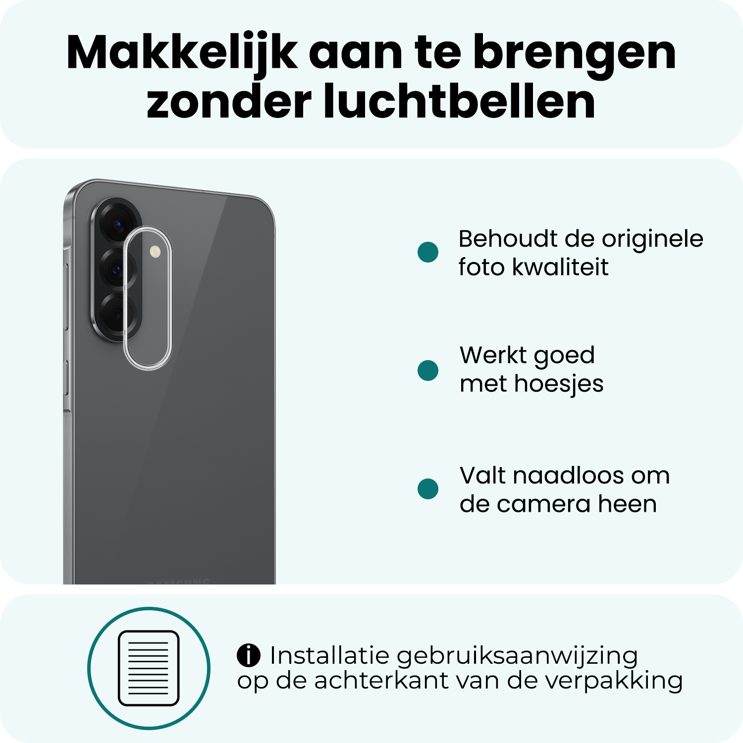 Forterra Forterra Samsung Galaxy A56 Camera Screenprotector - 2 PACK