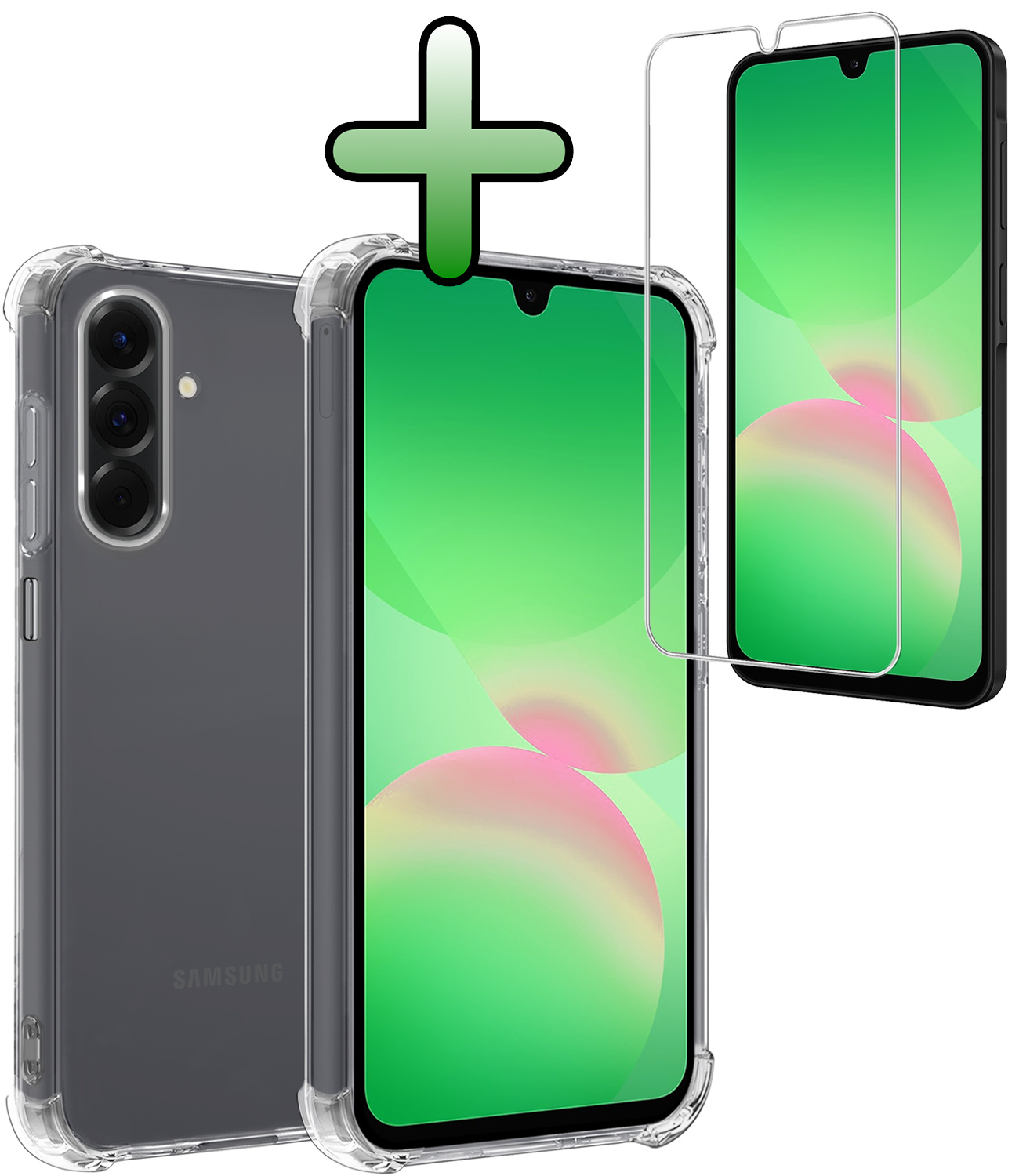 BASEY. BASEY. Samsung Galaxy A26 Hoesje Shockproof Met Screenprotector