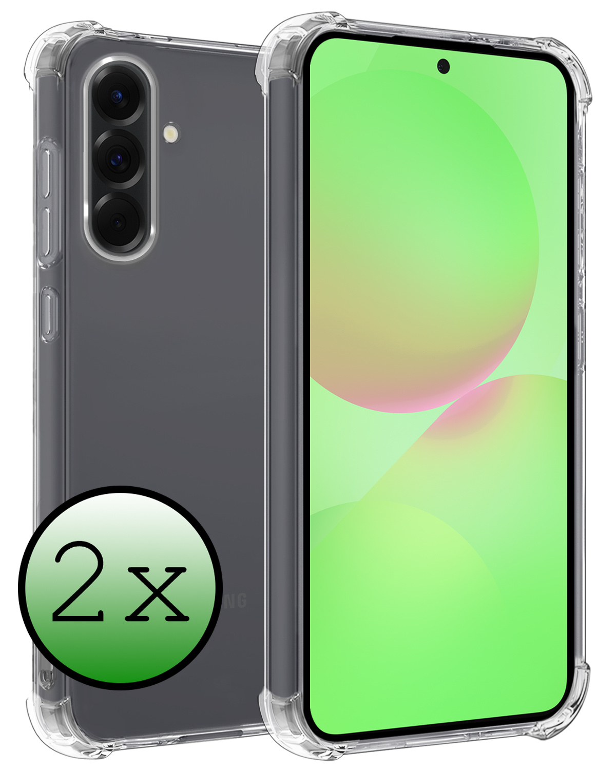 BASEY. BASEY. Samsung Galaxy A36 Hoesje Shockproof - Transparant - 2 PACK