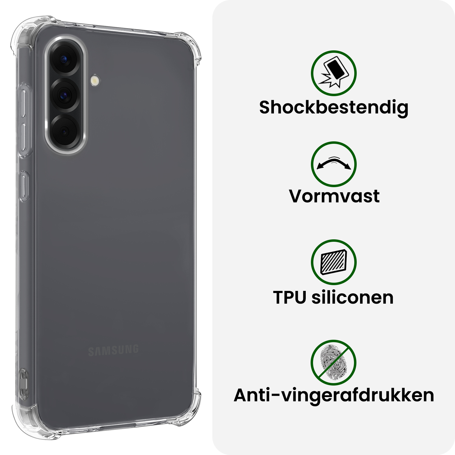 BASEY. BASEY. Samsung Galaxy A36 Hoesje Shockproof Met Screenprotector