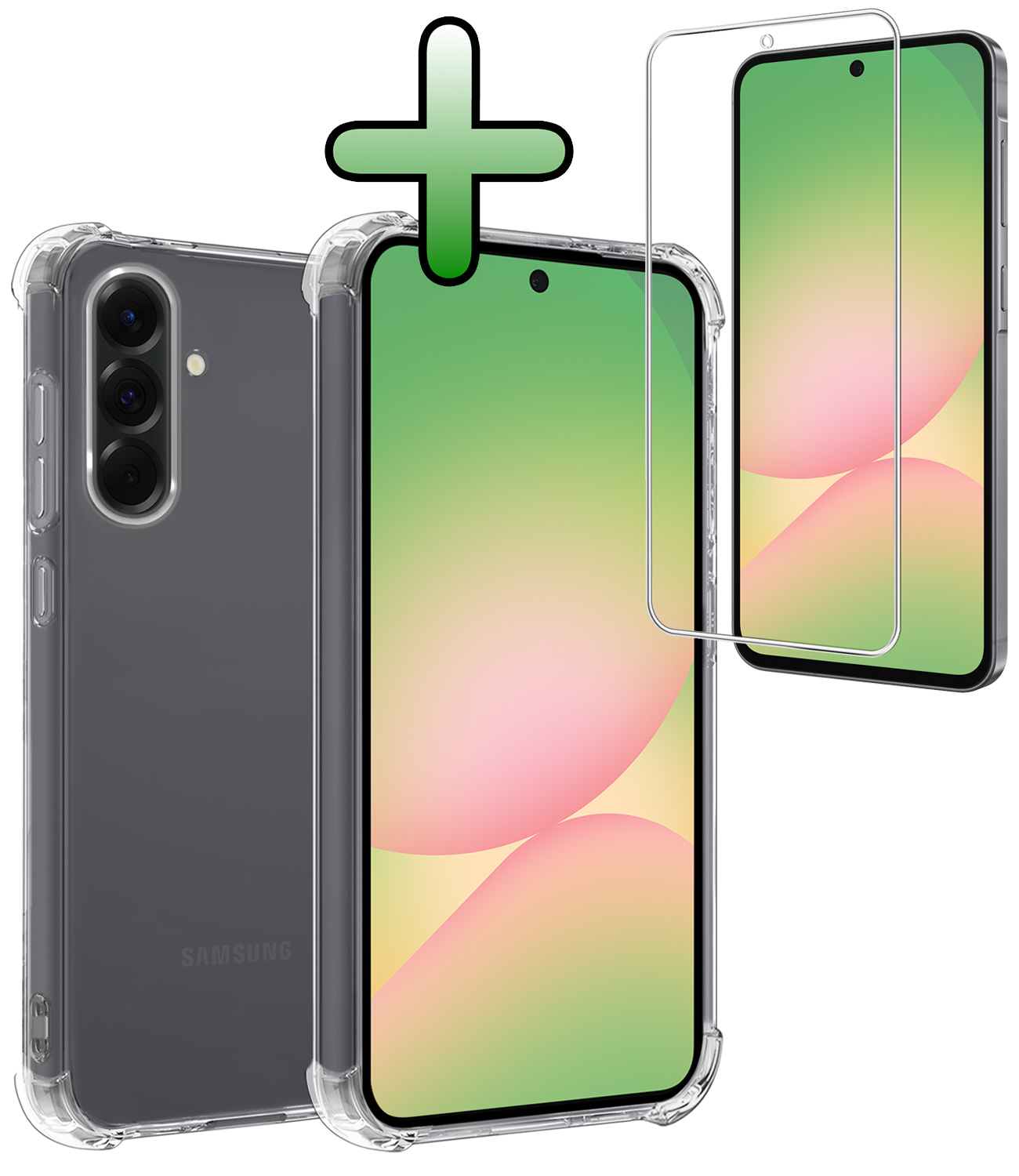 BASEY. BASEY. Samsung Galaxy A56 Hoesje Shockproof Met Screenprotector