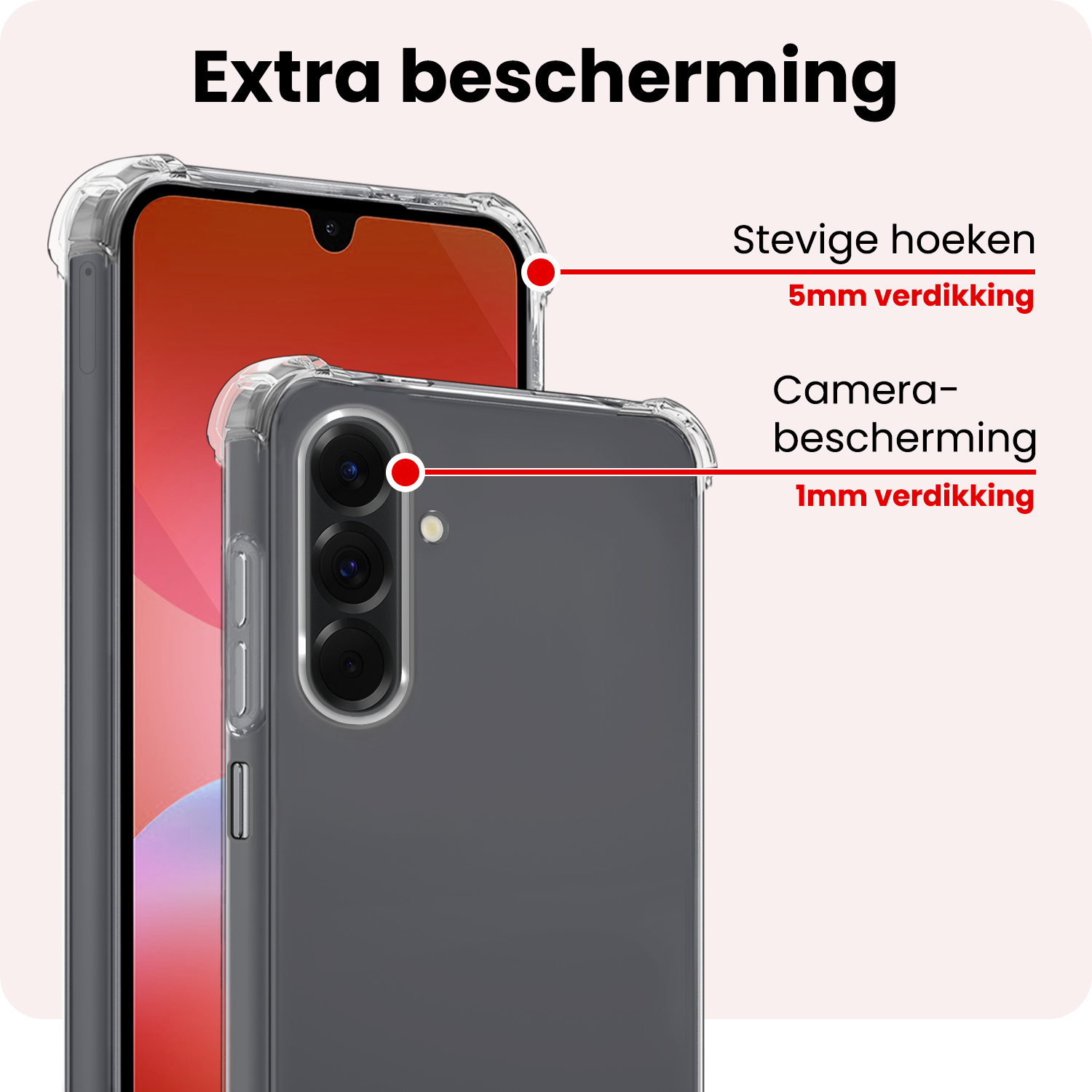 NoXx NoXx Samsung Galaxy A26 Hoesje Shockproof Met Screenprotector