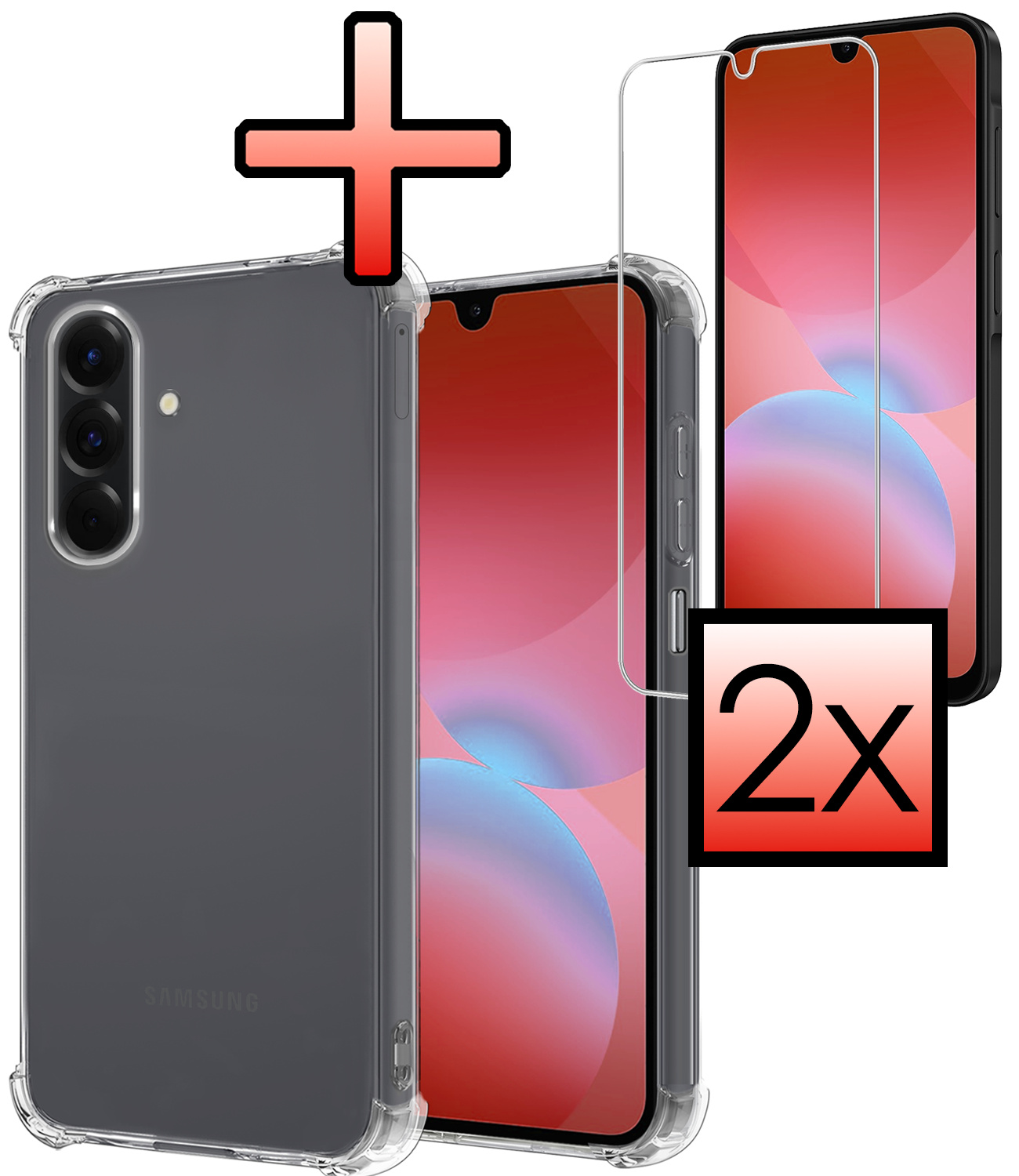 NoXx NoXx Samsung Galaxy A26 Hoesje Shockproof Met 2x Screenprotector