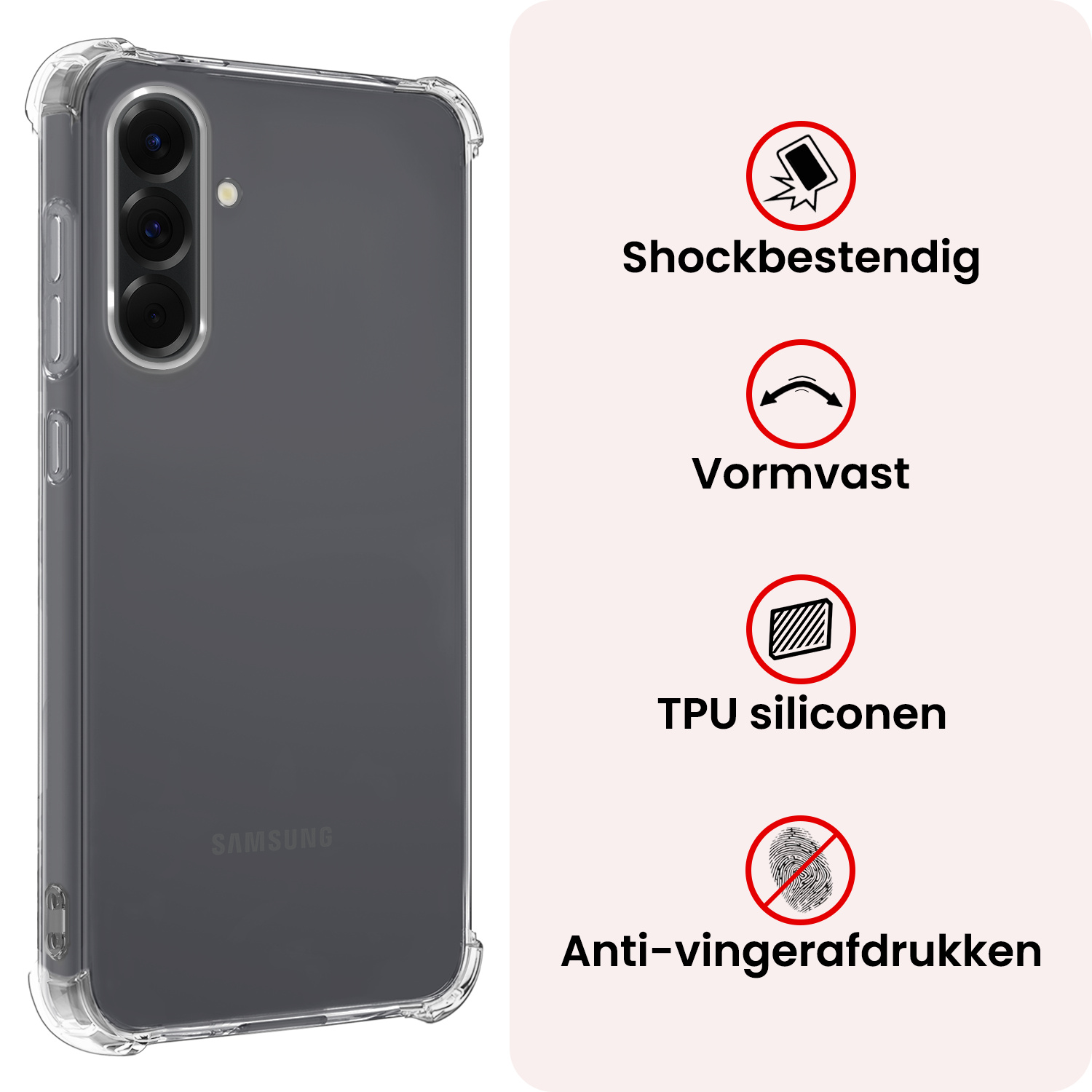 NoXx NoXx Samsung Galaxy A36 Hoesje Shockproof Met Screenprotector