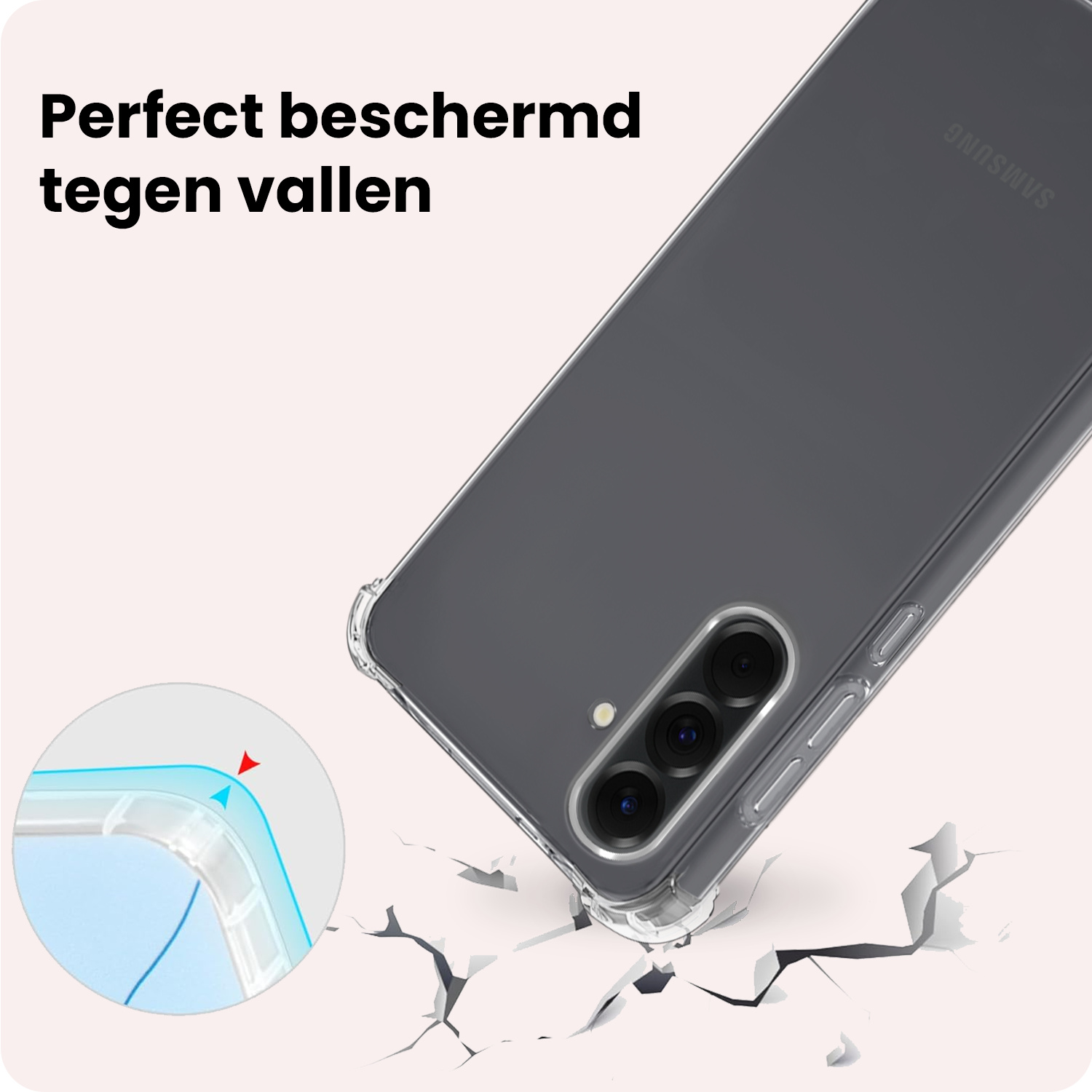 NoXx NoXx Samsung Galaxy A36 Hoesje Shockproof Met Screenprotector