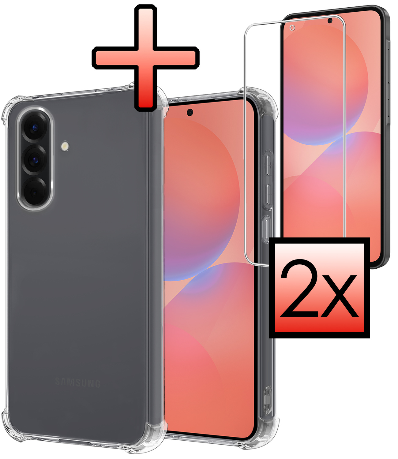 NoXx NoXx Samsung Galaxy A36 Hoesje Shockproof Met 2x Screenprotector