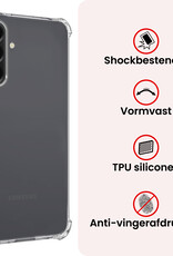 NoXx NoXx Samsung Galaxy A56 Hoesje Shockproof - Transparant - 2 PACK