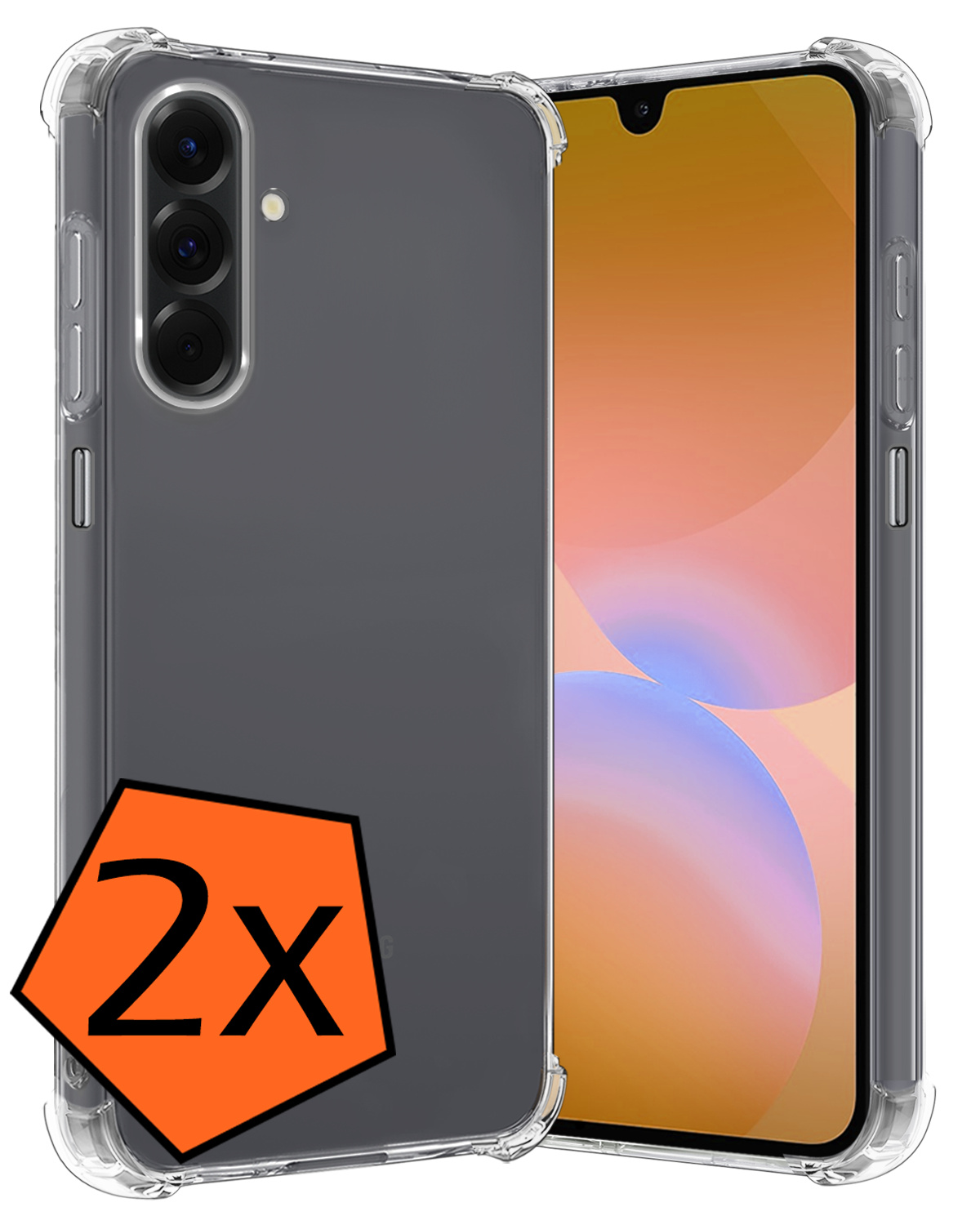 Nomfy Nomfy Samsung Galaxy A26 Hoesje Shockproof - Transparant - 2 PACK