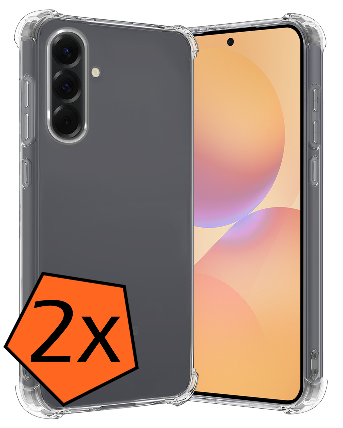 Nomfy Nomfy Samsung Galaxy A36 Hoesje Shockproof - Transparant - 2 PACK