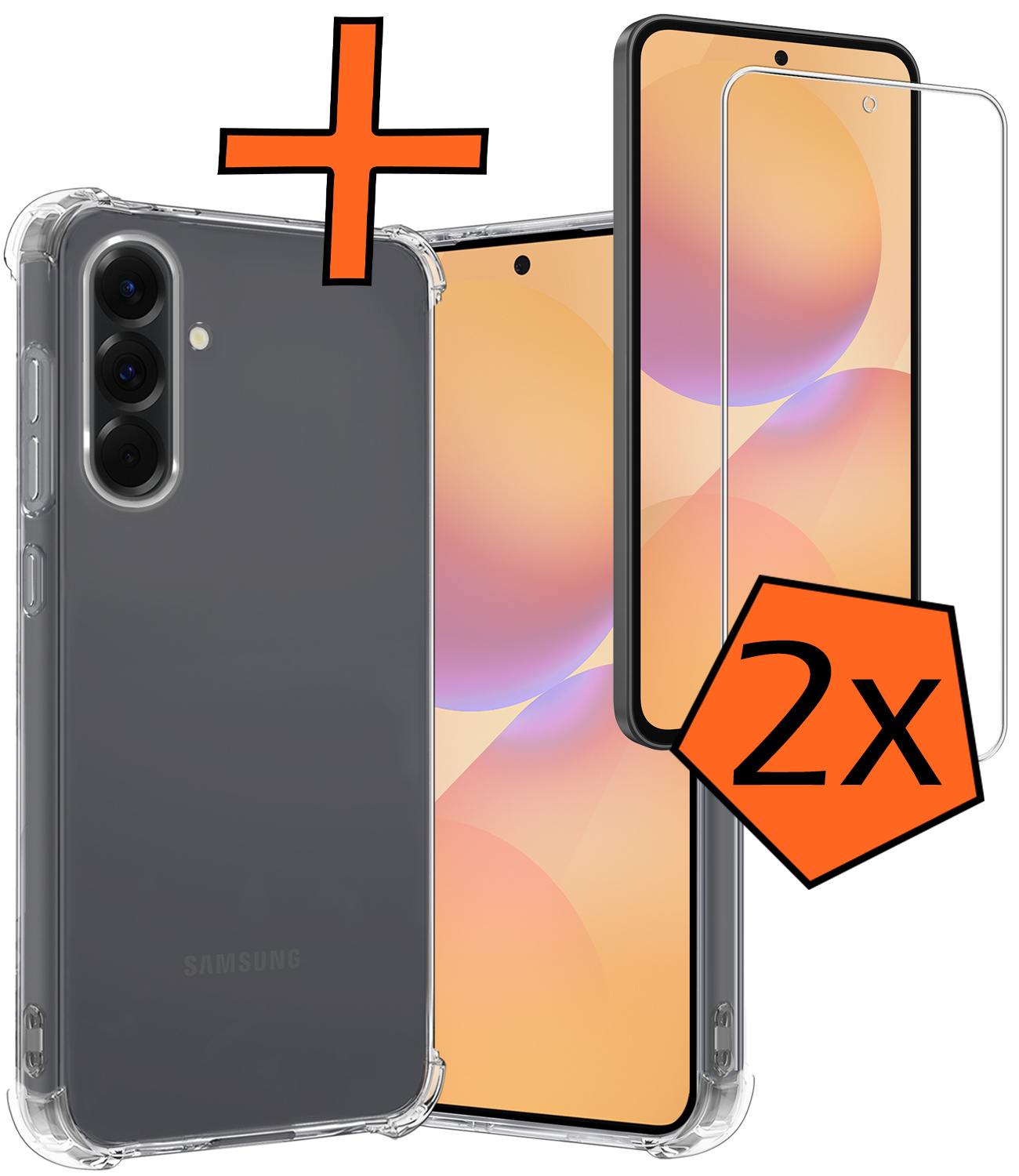 Nomfy Nomfy Samsung Galaxy A36 Hoesje Shockproof Met 2x Screenprotector