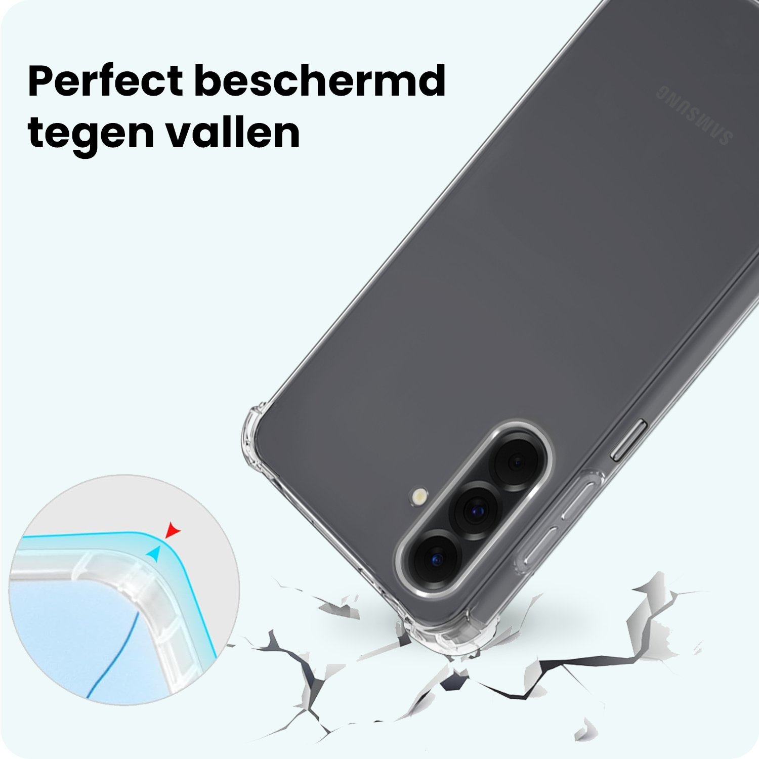 Forterra Forterra Samsung Galaxy A26 Hoesje Shockproof - Transparant - 2 PACK