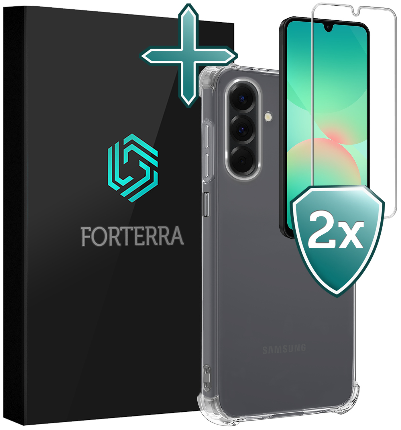 Forterra Forterra Samsung Galaxy A26 Hoesje Shockproof Met 2x Screenprotector
