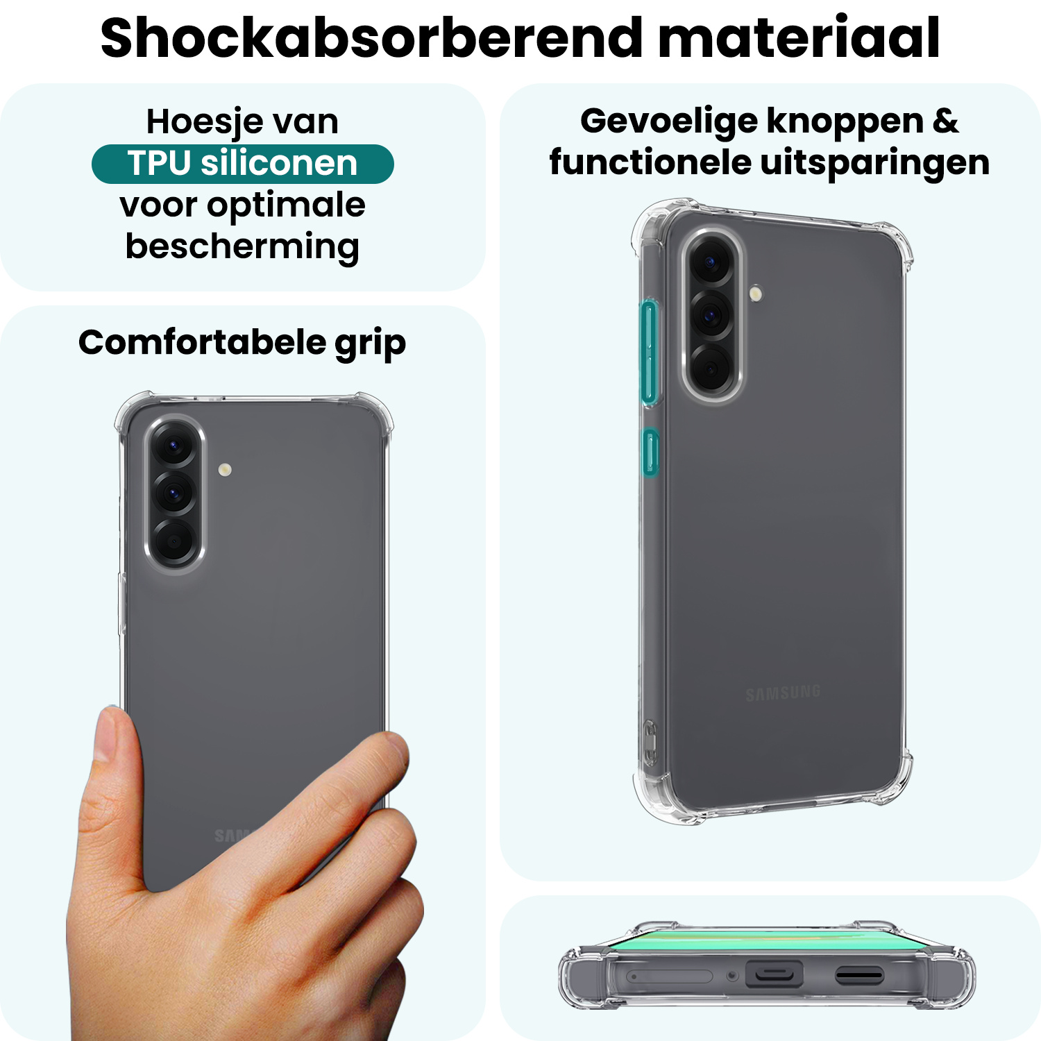 Forterra Forterra Samsung Galaxy A36 Hoesje Shockproof - Transparant
