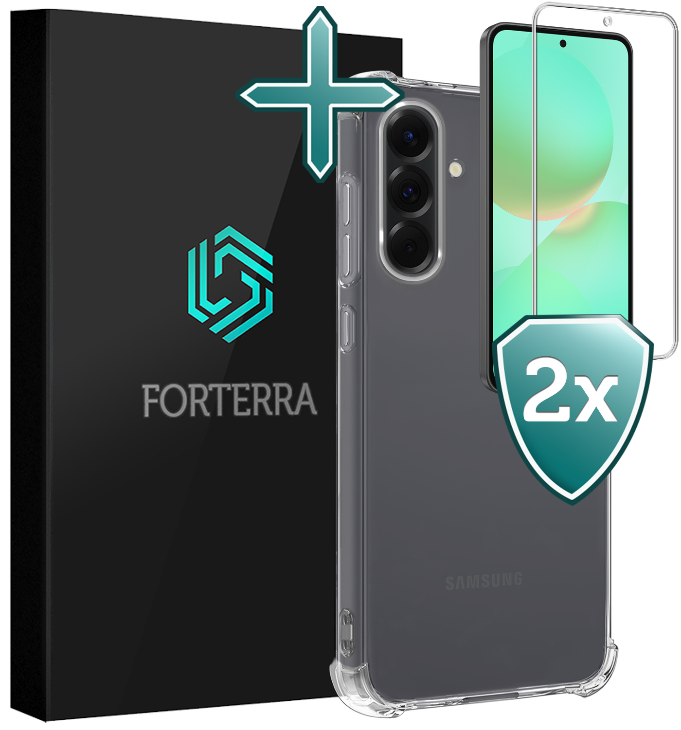 Forterra Forterra Samsung Galaxy A36 Hoesje Shockproof Met 2x Screenprotector