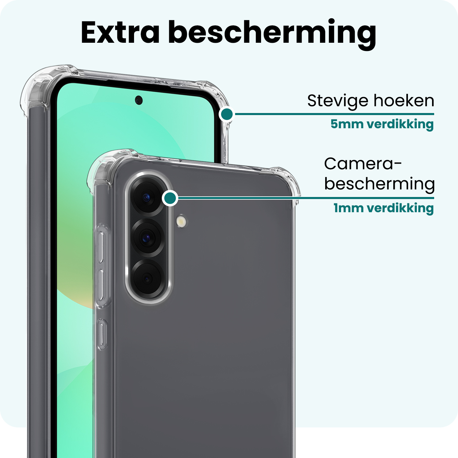 Forterra Forterra Samsung Galaxy A36 Hoesje Shockproof Met 2x Screenprotector