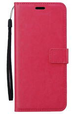 BASEY. BASEY. Samsung Galaxy A26 Hoesje Bookcase - Donkerroze