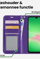 BASEY. BASEY. Samsung Galaxy A26 Hoesje Bookcase - Paars