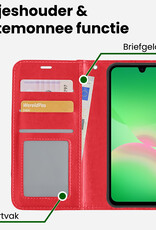 BASEY. BASEY. Samsung Galaxy A26 Hoesje Bookcase - Rood