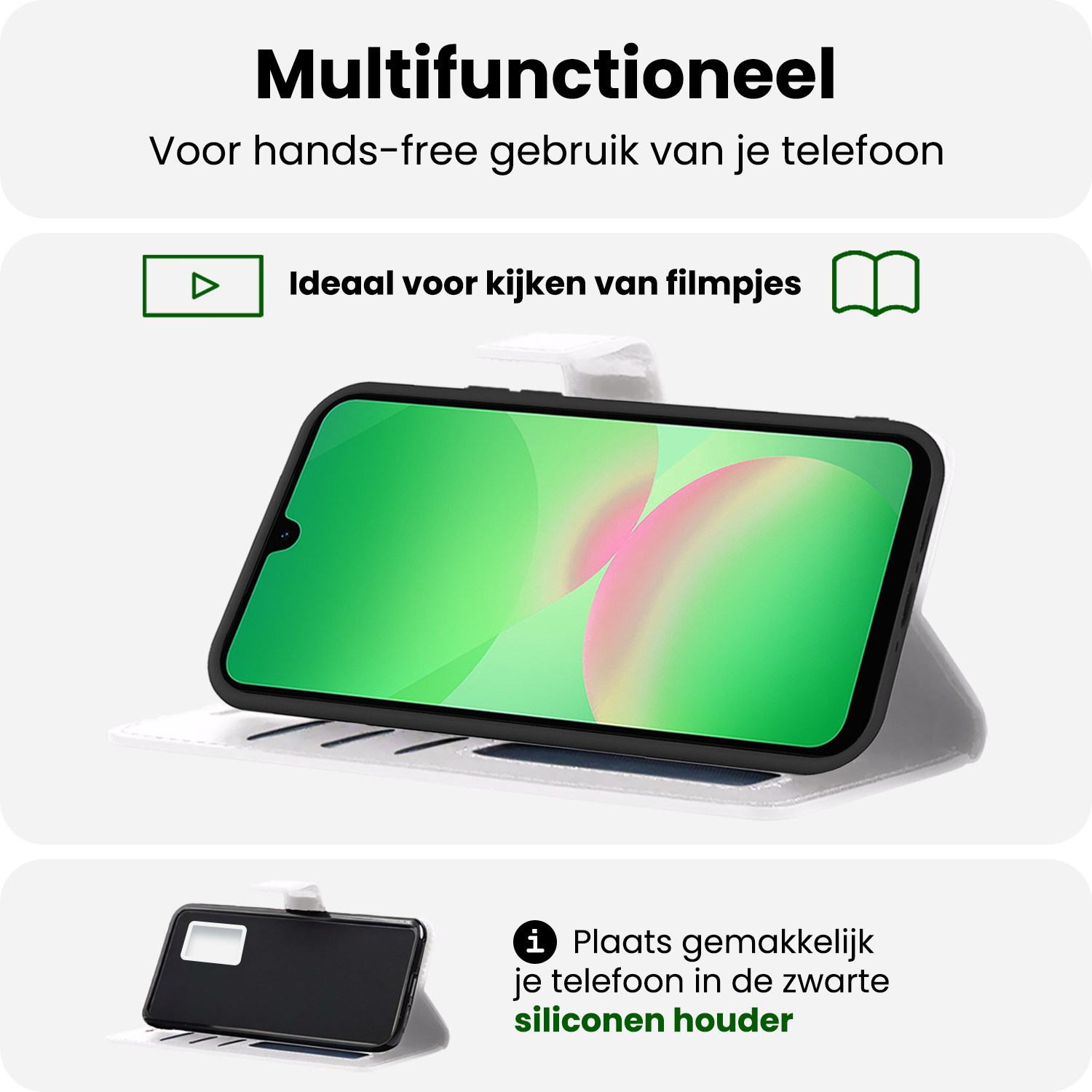 BASEY. BASEY. Samsung Galaxy A26 Hoesje Bookcase - Wit