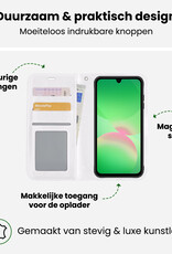 BASEY. BASEY. Samsung Galaxy A26 Hoesje Bookcase Met Screenprotector - Wit