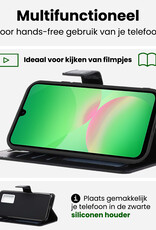 BASEY. BASEY. Samsung Galaxy A26 Hoesje Bookcase Met Screenprotector - Zwart
