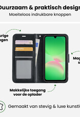 BASEY. BASEY. Samsung Galaxy A26 Hoesje Bookcase Met Screenprotector - Zwart