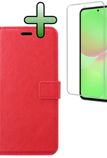 BASEY. BASEY. Samsung Galaxy A36 Hoesje Bookcase Met Screenprotector - Rood