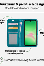 BASEY. BASEY. Samsung Galaxy A26 Hoesje Bookcase Met 2x Screenprotector - Turquoise