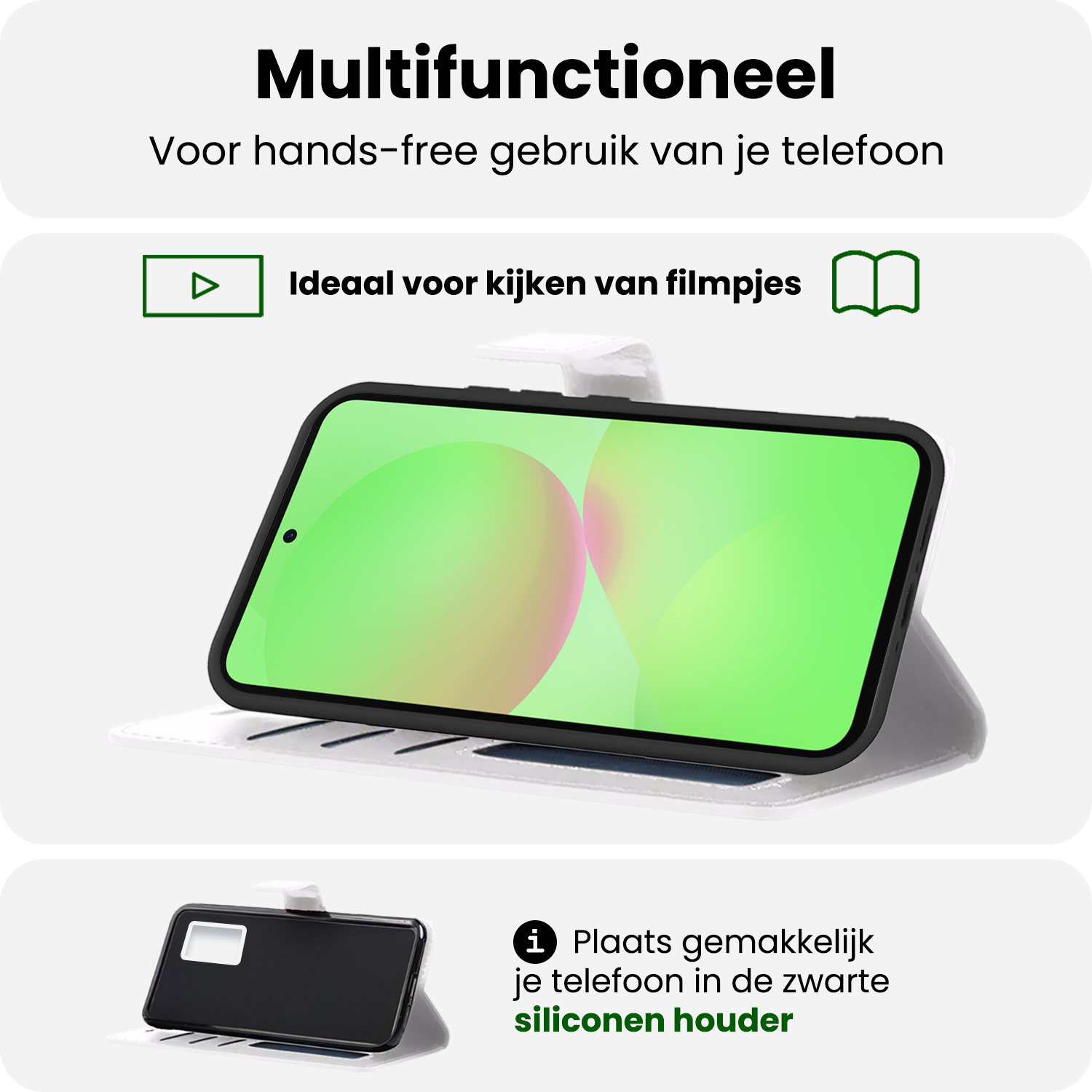 BASEY. BASEY. Samsung Galaxy A36 Hoesje Bookcase - Wit