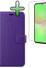 BASEY. BASEY. Samsung Galaxy A36 Hoesje Bookcase Met Screenprotector - Paars