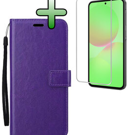 BASEY. BASEY. Samsung Galaxy A36 Hoesje Bookcase Met Screenprotector - Paars