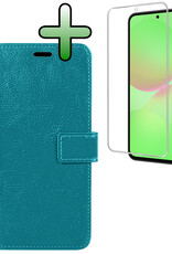 BASEY. BASEY. Samsung Galaxy A36 Hoesje Bookcase Met Screenprotector - Turquoise