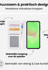 BASEY. BASEY. Samsung Galaxy A36 Hoesje Bookcase Met Screenprotector - Wit