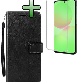 BASEY. BASEY. Samsung Galaxy A36 Hoesje Bookcase Met Screenprotector - Zwart