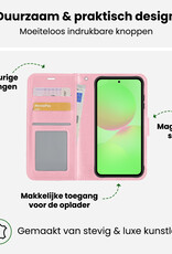 BASEY. BASEY. Samsung Galaxy A36 Hoesje Bookcase Met 2x Screenprotector - Lichtroze