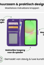 BASEY. BASEY. Samsung Galaxy A36 Hoesje Bookcase Met 2x Screenprotector - Paars