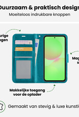 BASEY. BASEY. Samsung Galaxy A36 Hoesje Bookcase Met 2x Screenprotector - Turquoise