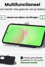 BASEY. BASEY. Samsung Galaxy A36 Hoesje Bookcase Met 2x Screenprotector - Wit