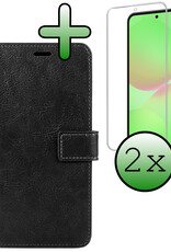 BASEY. BASEY. Samsung Galaxy A36 Hoesje Bookcase Met 2x Screenprotector - Zwart