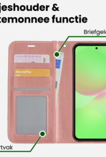 BASEY. BASEY. Samsung Galaxy A36 Hoesje Bookcase Met Screenprotector - Rose Goud