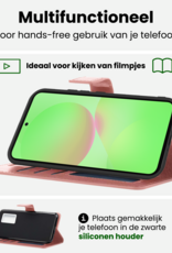 BASEY. BASEY. Samsung Galaxy A36 Hoesje Bookcase Met Screenprotector - Rose Goud