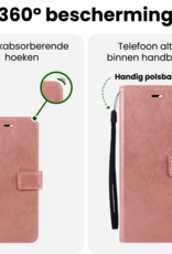 BASEY. BASEY. Samsung Galaxy A36 Hoesje Bookcase Met 2x Screenprotector - Rose Goud