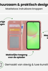 BASEY. BASEY. Samsung Galaxy A36 Hoesje Bookcase Met 2x Screenprotector - Rose Goud