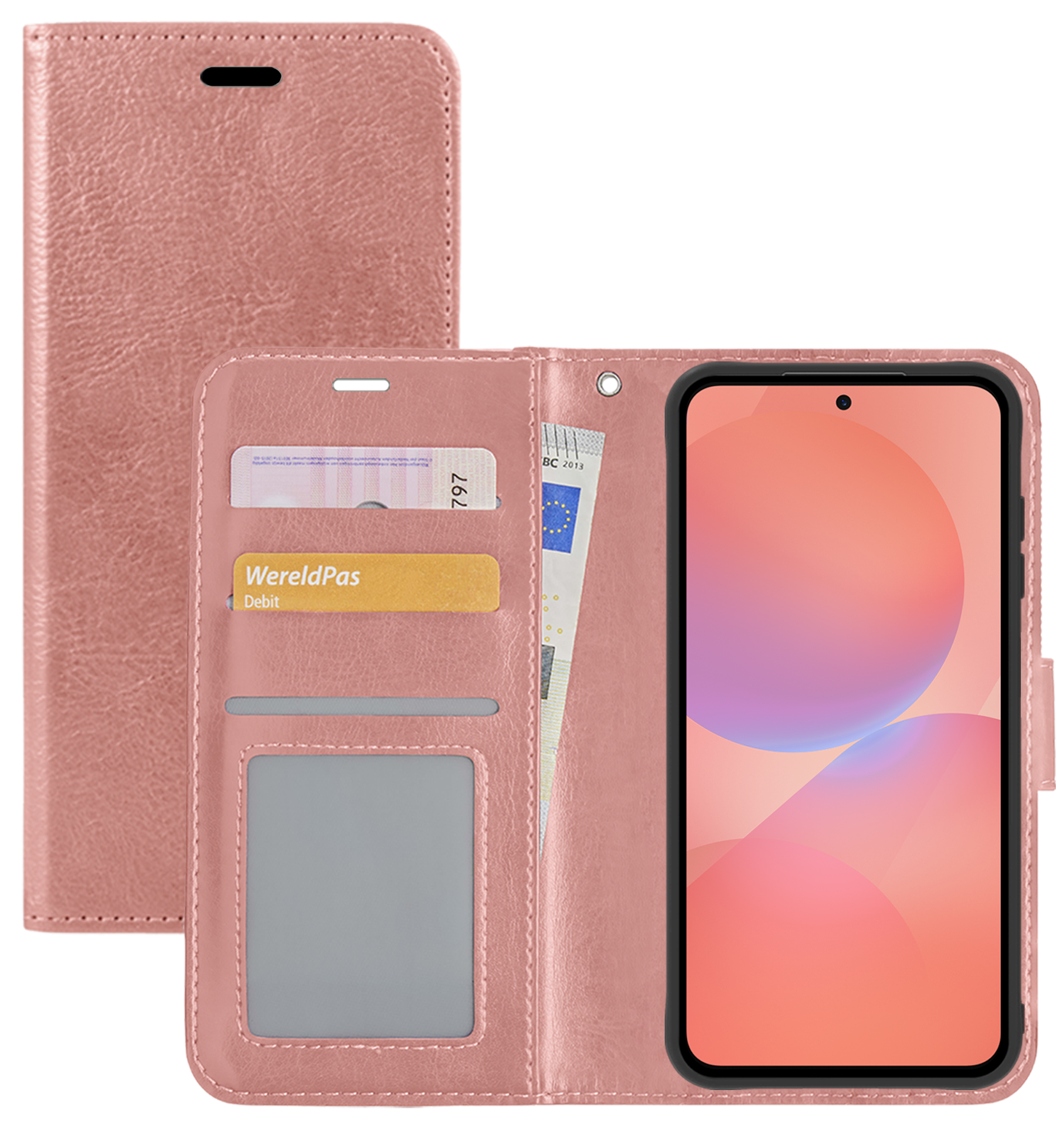 NoXx NoXx Samsung Galaxy A36 Hoesje Bookcase - Rose Goud
