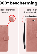 NoXx NoXx Samsung Galaxy A36 Hoesje Bookcase Met 2x Screenprotector - Rose Goud