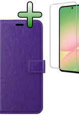 BASEY. BASEY. Samsung Galaxy A56 Hoesje Bookcase Met Screenprotector - Paars