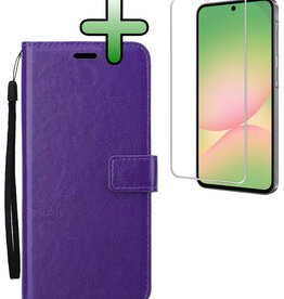 BASEY. BASEY. Samsung Galaxy A56 Hoesje Bookcase Met Screenprotector - Paars