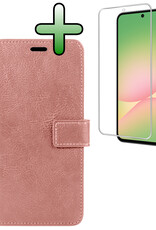 BASEY. BASEY. Samsung Galaxy A56 Hoesje Bookcase Met Screenprotector - Rose Goud
