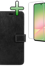 BASEY. BASEY. Samsung Galaxy A56 Hoesje Bookcase Met Screenprotector - Zwart