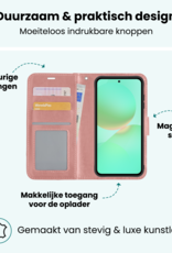 Forterra Forterra Samsung Galaxy A36 Hoesje Bookcase Met Screenprotector - Rose Goud